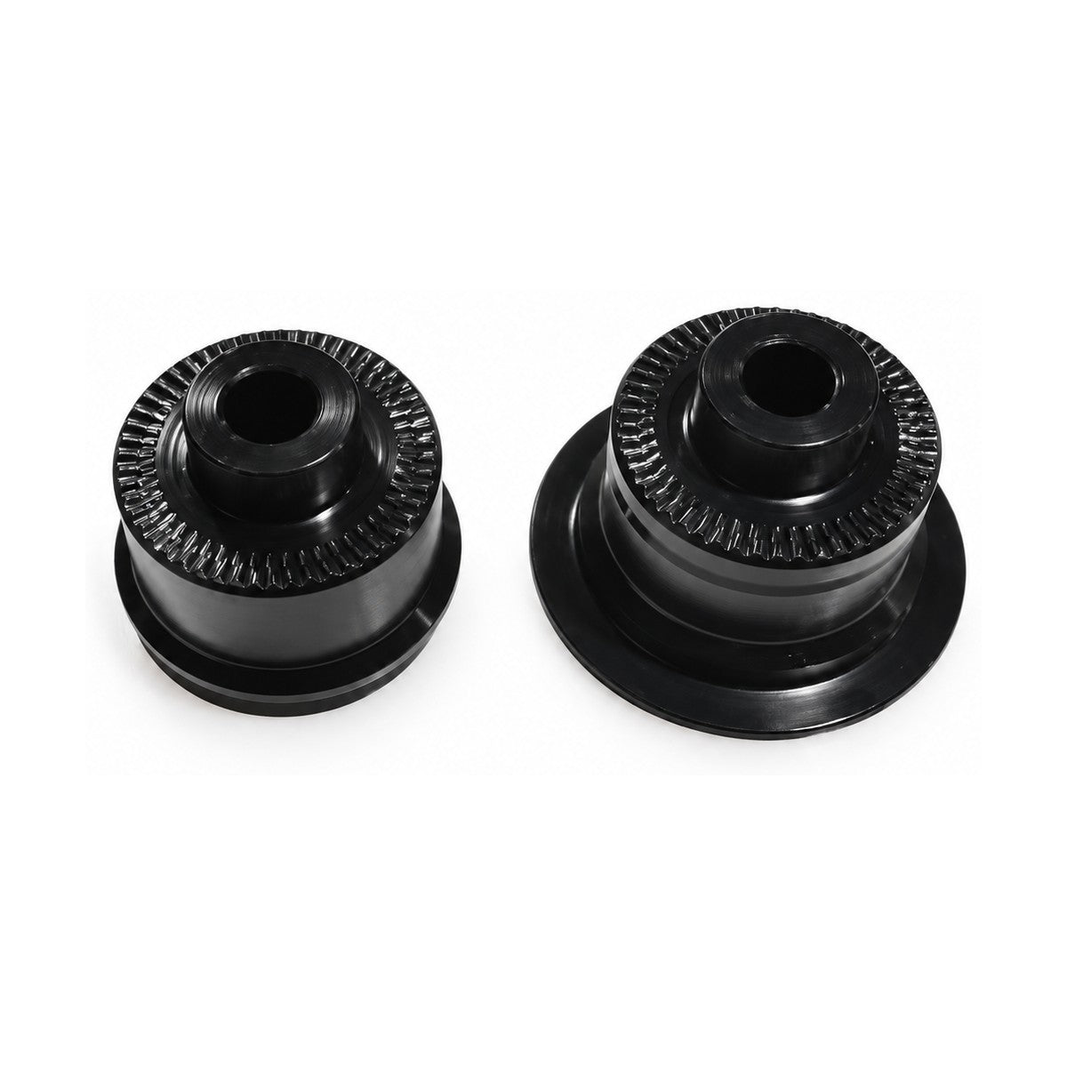 TANKE aluminium hub end caps for quick-release and thru-axle hubs in front and rear pairs