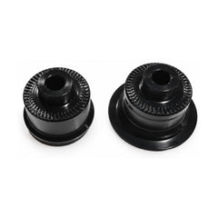 TANKE aluminium hub end caps for quick-release and thru-axle hubs in front and rear pairs