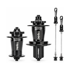 TANKE TH560 dirt jump hub pair in black, red, silver and purple with 32-hole flanges