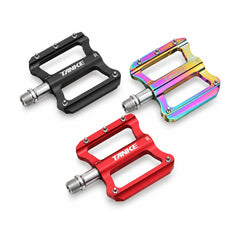 TANKE TP10 aluminium road bike pedal in an oil slick finish with a sealed bearing spindle