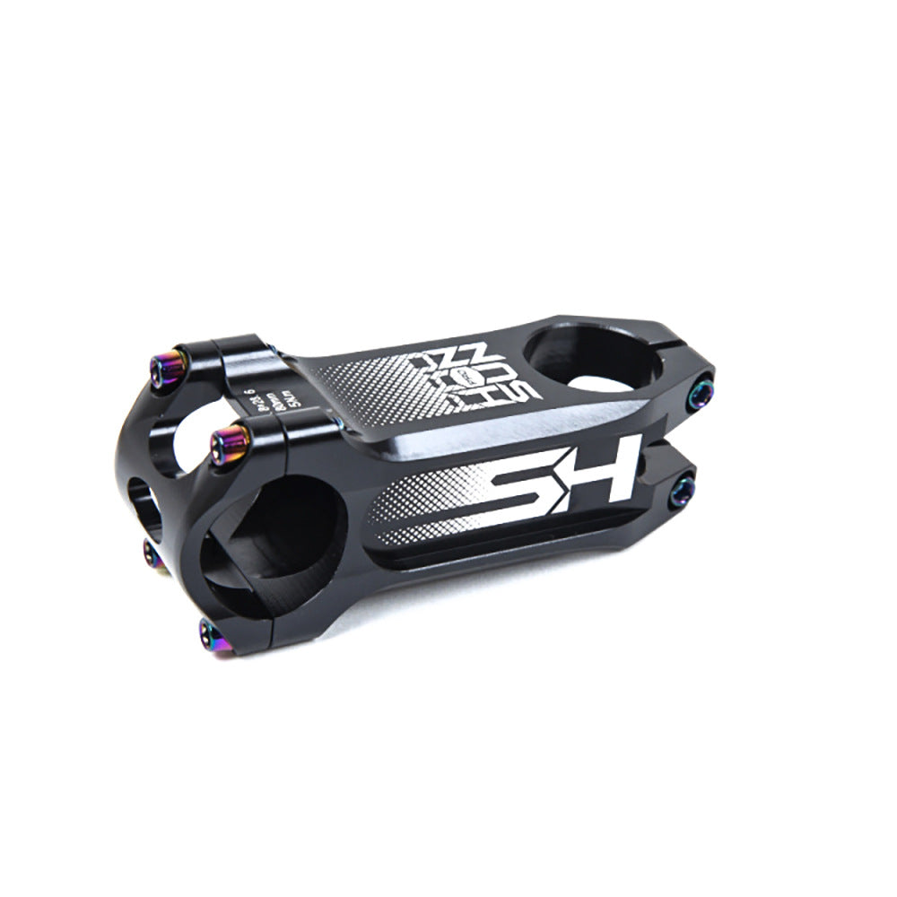HONSUN XC aluminium stem in Oil Slick, Black, Blue, Red and Gold