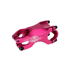 TANKE hollowed aluminium balance bike stem shown in black, red and pink