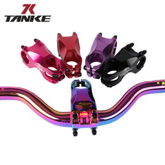 TANKE hollowed aluminium balance bike stem shown in black, red and pink