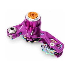 TANKE single speed DH chain tensioner in black, silver, violet, camo and oil slick