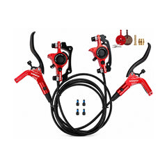 TANKE TB300 two-piston hydraulic disc brake caliper in purple, black, gold, blue and red