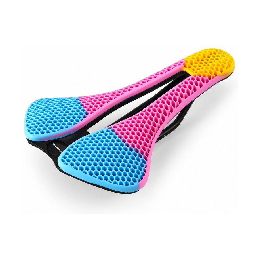 TANKE nylon comfort saddle in twelve colourways including black, candy pink and rainbow