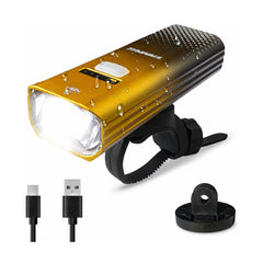 TANKE front bike light in black, red, black red, black gold, blue pink and violet