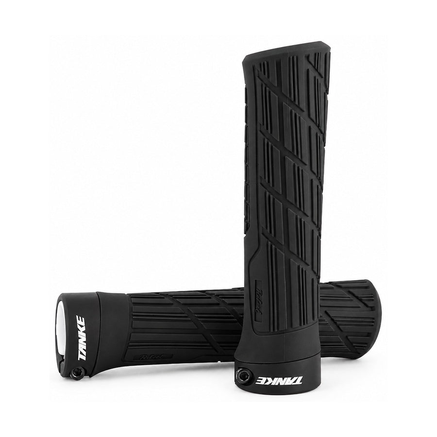 TANKE silicone mountain bike grips with aluminium lock rings in eight colors