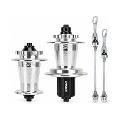 TANKE TH560 dirt jump hub pair in black, red, silver and purple with 32-hole flanges