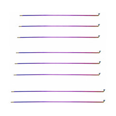 TANKE oil slick electroplated bicycle spokes in eight lengths from 259 to 293 mm