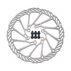 TANKE hollow stainless steel brake rotors in 140 mm and 160 mm, in silver and oil slick