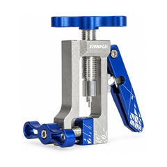 TANKE CNC hydraulic brake hose cutting tool in blue, black nylon and oil slick finishes
