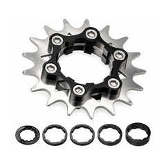 TANKE 17T single-speed freewheel in black, red, blue, purple and pink with chain tensioner