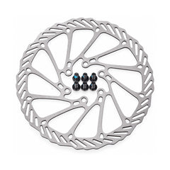 TANKE oil slick stainless disc brake rotors in 140 mm and 160 mm with mounting bolts