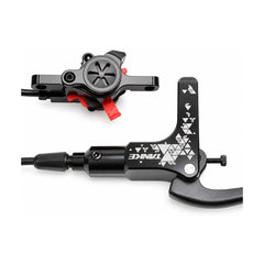 TANKE TB450 hydraulic disc brake caliper in black, silver and purple, front and rear