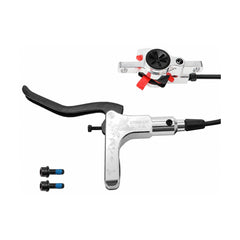 TANKE TB450 hydraulic disc brake caliper in black, silver and purple, front and rear