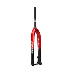 TANKE TF11 carbon fibre rigid mountain bike fork shown in six two-tone colourways