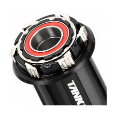 TANKE TH390 mountain bike hub shown in 32-hole and 36-hole versions with a 120-point freehub