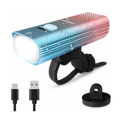 TANKE front bike light in black, red, black red, black gold, blue pink and violet