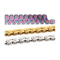 TANKE S1 single-speed chain in silver, gold and oil slick finishes