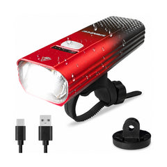 TANKE front bike light in black, red, black red, black gold, blue pink and violet
