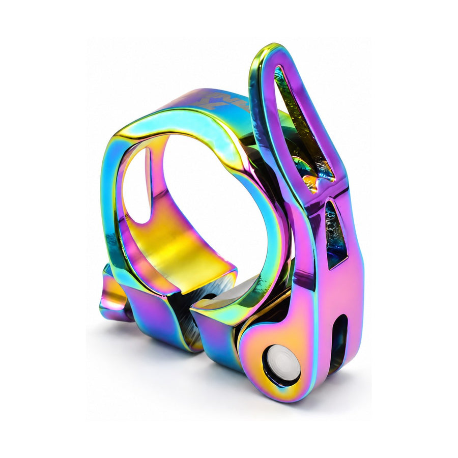 TANKE oil slick alloy seatpost and matching seatpost clamp