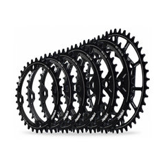 TANKE 104 BCD narrow-wide round chainring in black and GXP alloy versions