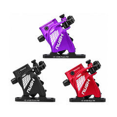 TANKE RUSH flat mount cable actuated hydraulic brake caliper in black, red and purple