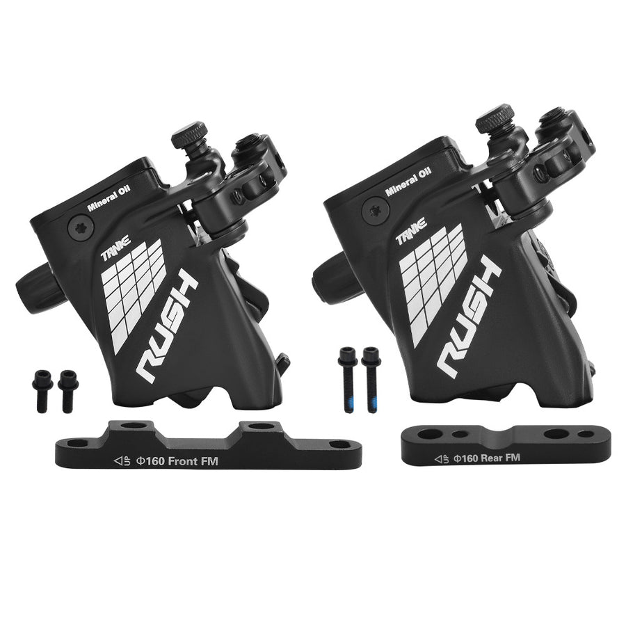 TANKE RUSH flat mount cable actuated hydraulic brake caliper in black, red and purple