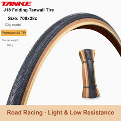 Folding-Bead Bike Tire, 20–29 in and 700c