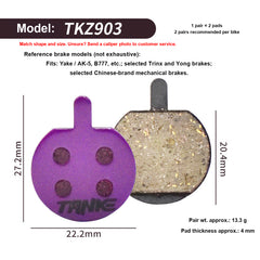 Hydraulic Disc Brake Pads, Resin or Metallic Compound
