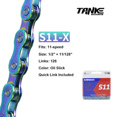 Bicycle Chain, 8/9/10/11/12-Speed, Oil Slick Options