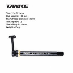 TK999-KCTZG Hidden Thru-Axle for MTB and Road, 12 or 15 mm