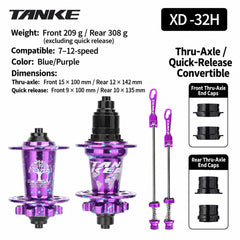 TH390 Camo 6-Bolt Disc Hubs with HG, MS or XD Freehub