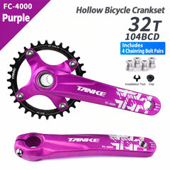 Hollow-Forged Single-Chainring Crankset with Bottom Bracket Options