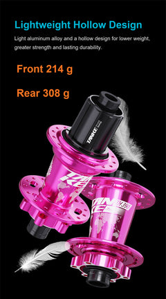 TH390 MTB Hub, 120-Point 6-Pawl, 28/32/36-Hole, Quick Release