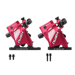 Flat-Mount Cable-Actuated Hydraulic Disc Brake Set