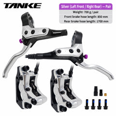 TB650 4-Piston Hydraulic Disc Brake Set for MTB