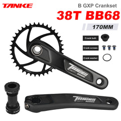 FC7000 GXP Hollow-Forged MTB Crankset, 170 mm, 32T–38T