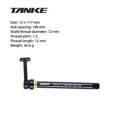 TK999-KCTZG Hidden Thru-Axle for MTB and Road, 12 or 15 mm