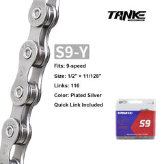 Bicycle Chain, 8/9/10/11/12-Speed, Oil Slick Options