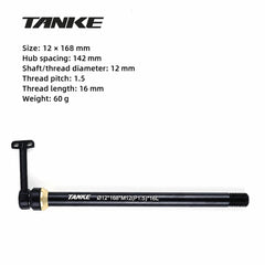 TK999-KCTZG Hidden Thru-Axle for MTB and Road, 12 or 15 mm