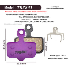 Hydraulic Disc Brake Pads, Resin or Metallic Compound