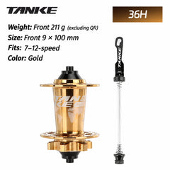 TH390 6-Pawl MTB Hub, 120-Point Engagement, 32H or 36H