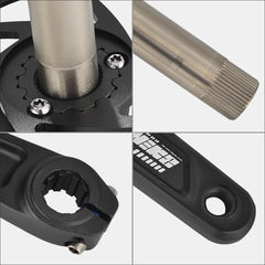 TANKE FC7000 hollow-forged alloy GXP mountain bike crankset with direct-mount chainring