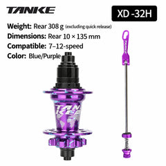 TH390 Camo 6-Bolt Disc Hubs with HG, MS or XD Freehub