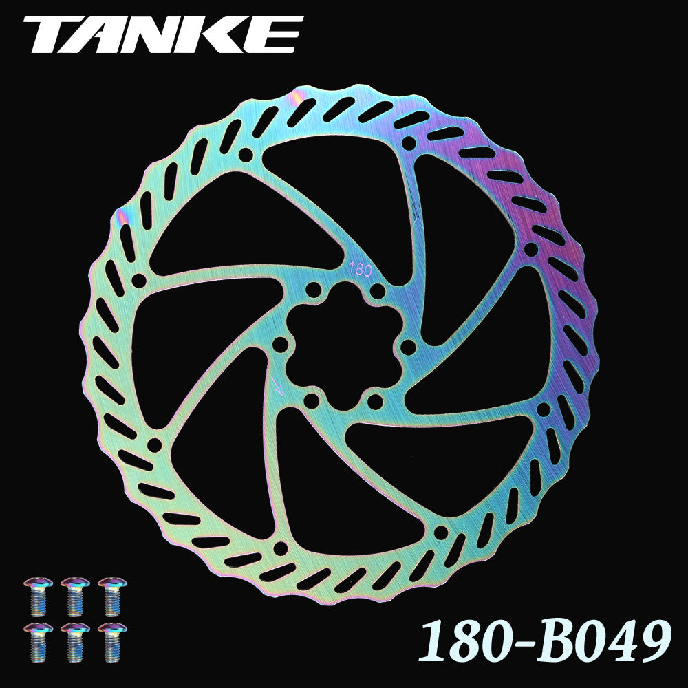 TANKE 180 mm oil slick stainless steel disc brake rotor with mounting bolts