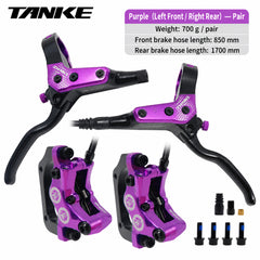 TB650 4-Piston Hydraulic Disc Brake Set for MTB