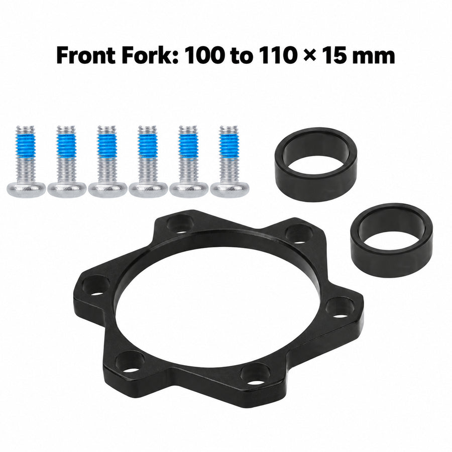 Boost Hub Conversion Spacers for Front or Rear 6-Bolt Hubs