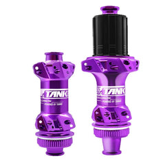 TANKE TH525 road hub with Center Lock disc mount in black, red and purple